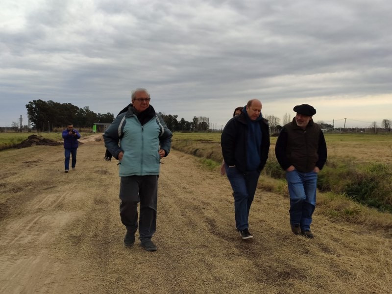 Recorrida por la obra del Parque Industrial Marcos Paz