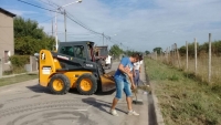 Limpieza en el barrio Bicentenario