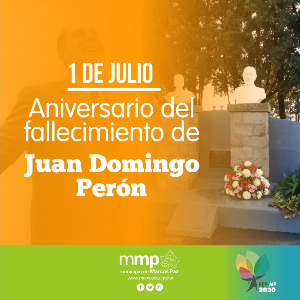 1 de julio: Aniversario del fallecimiento de Juan Domingo Perón.