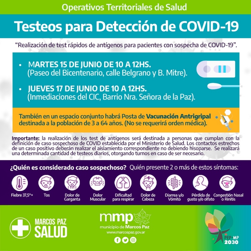 Operativos territoriales de salud