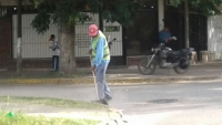 Limpieza y corte de pasto en el casco urbano