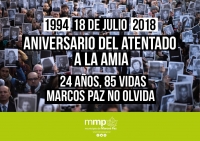 Aniversario del atentado a la AMIA