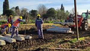 Avanzan las obras en el Ferrocarril Sarmiento.