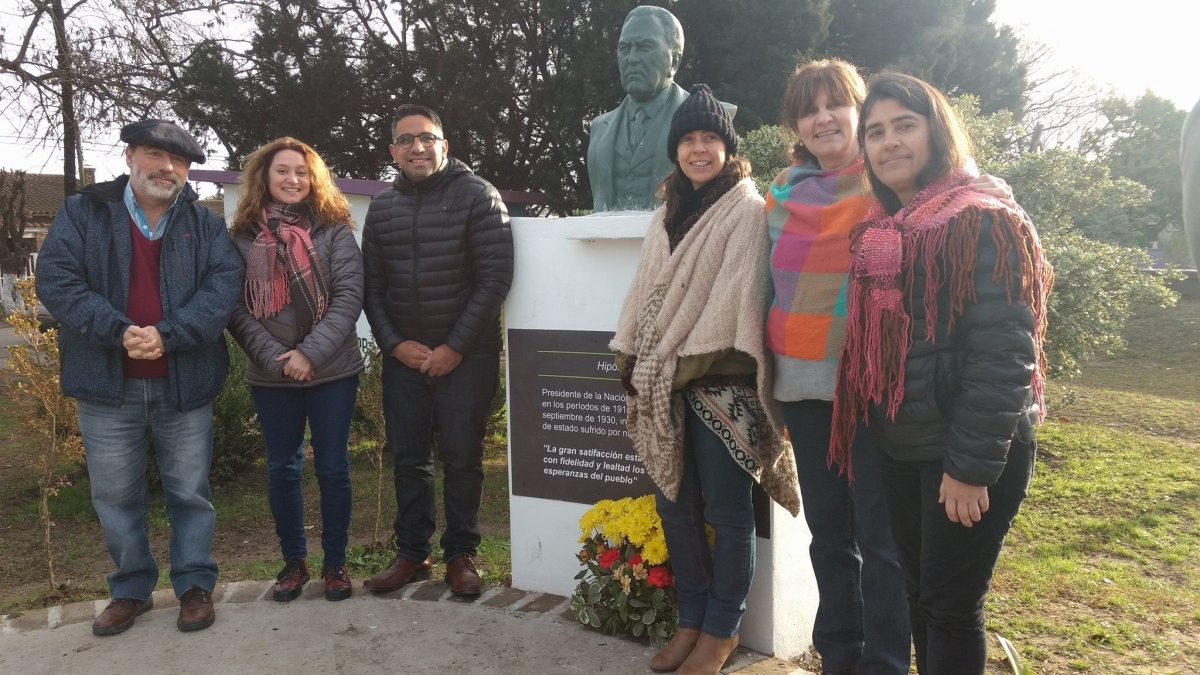 Homenaje a Hipólito Yrigoyen, al cumplirse 85 años de su fallecimiento