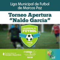 Fixture del Torneo &quot;Naldo García&quot; de la Liga Municipal de Fútbol.