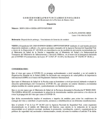 Se prorrogan los vencimientos de las Licencias de Conducir