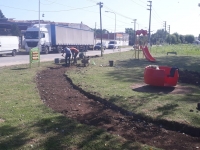 Construcción de vereda en calle Monteagudo