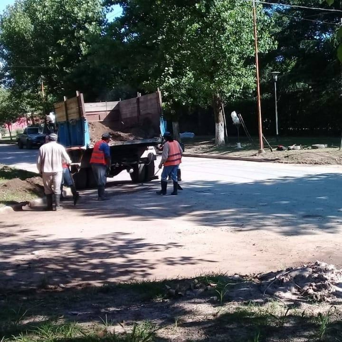 Trabajos de hidráulica en calle San Martín