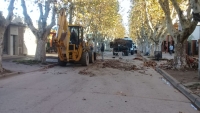 Continúa la limpieza integral del casco urbano