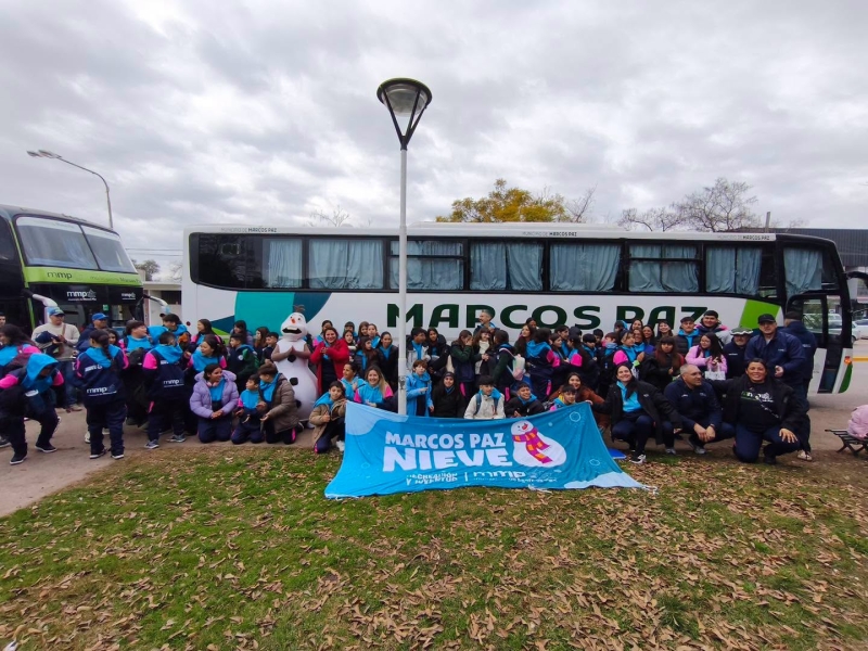 Los ganadores de Marcos Paz Nieve partieron rumbo a Villa Pehuenia