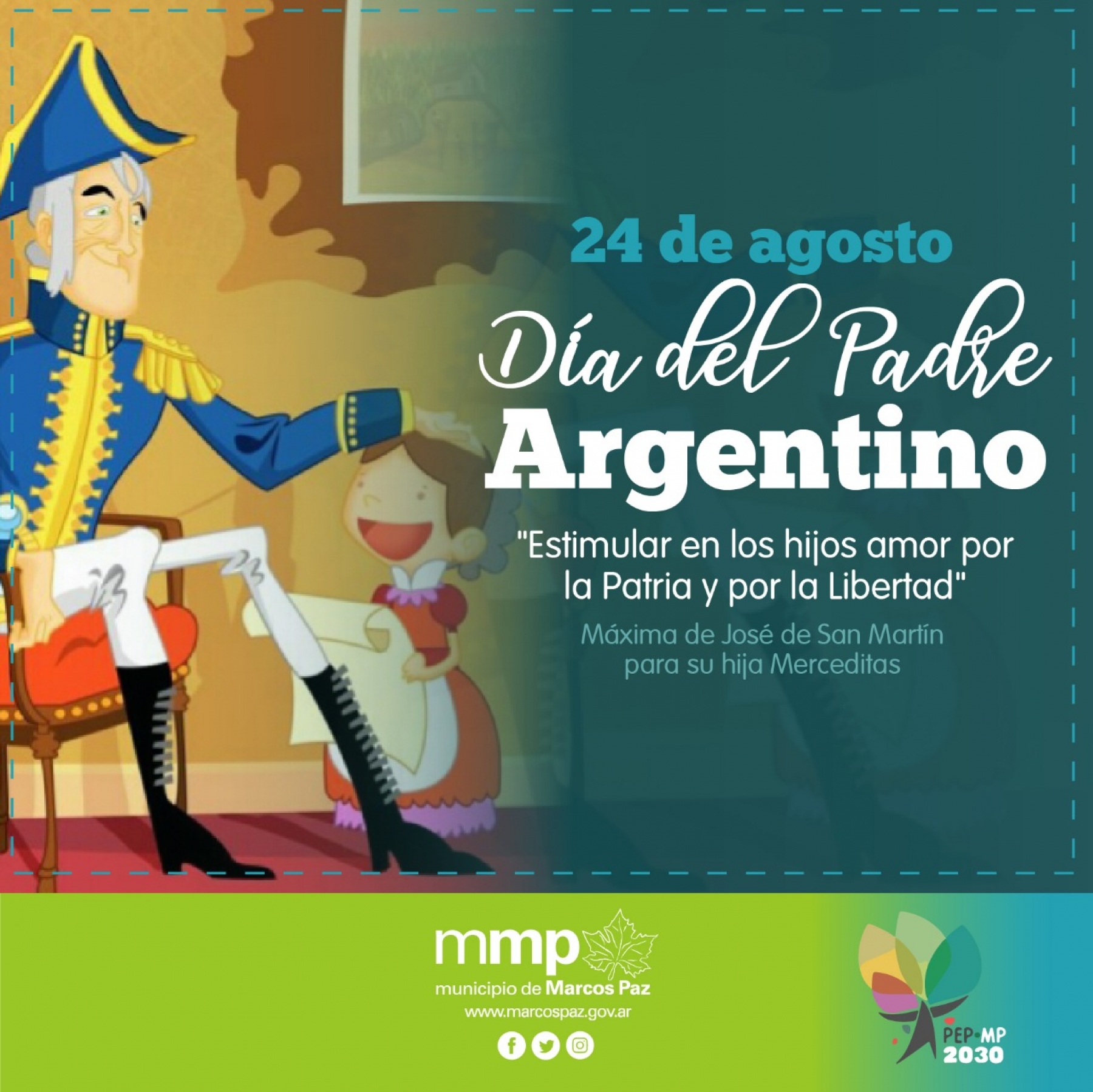 24 de agosto: Día del Padre Argentino. - Municipio de Marcos Paz