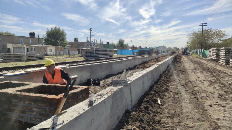 Obras en la Línea Sarmiento