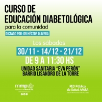 Curso de Educación Diabetológica en Lisandro de la Torre