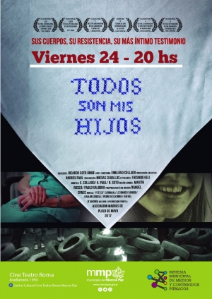 Viernes 24 de mayo, 20hs, en el Cine Teatro Roma TODOS SON MIS HIJOS