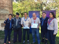 El intendente visitó un campamento scout en Colonia Gutiérrez