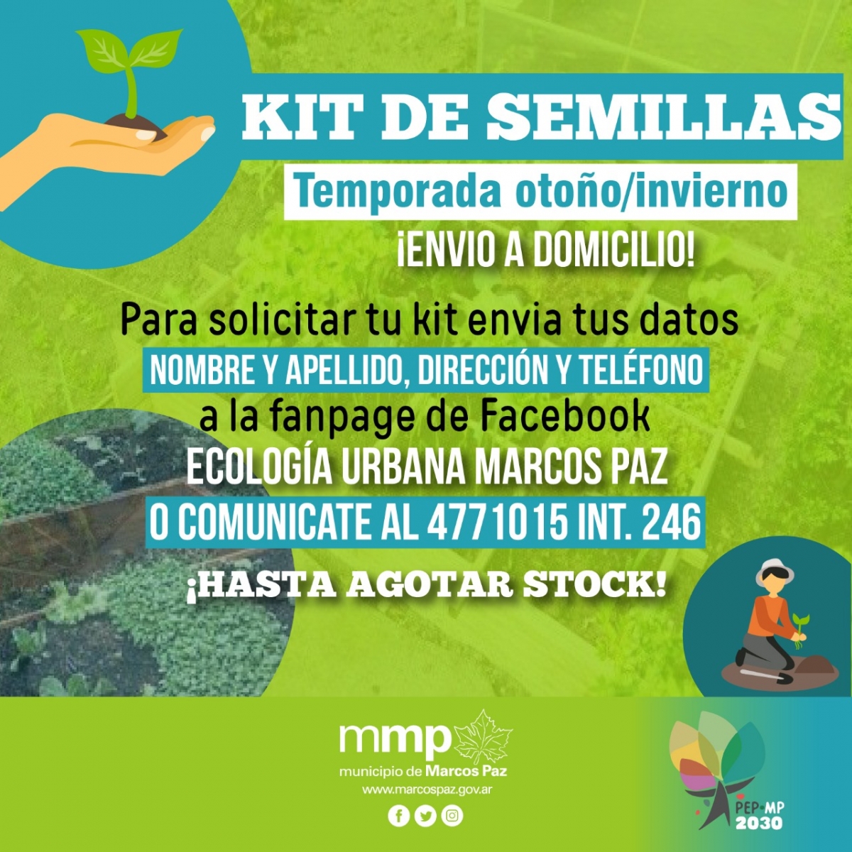 Kit de semillas temporada INVIERNO/OTOÑO.