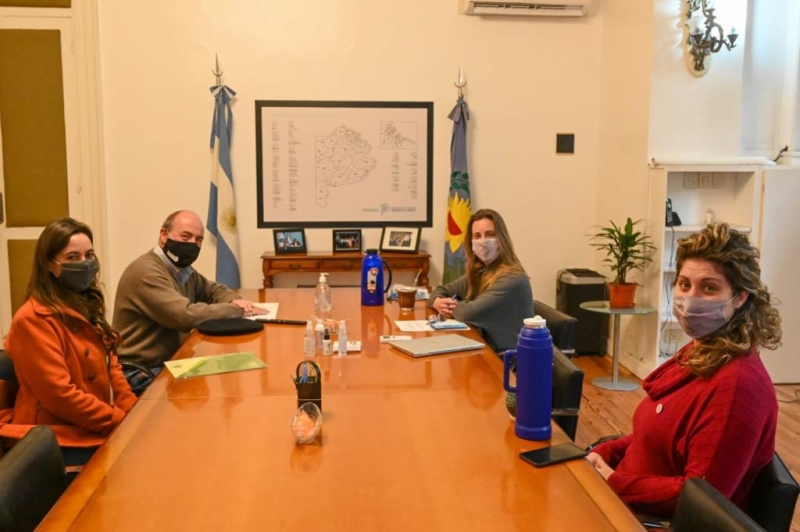 Reunión del Intendente con Agustina Vila