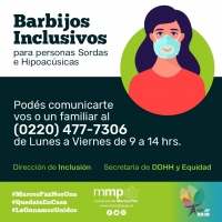 Barbijos inclusivos para personas sordas e hipoacúsicas.