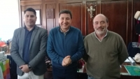 El diputado nacional Daniel Arroyo fue recibido por el intendente Ricardo Curutchet