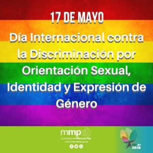 17 de mayo: Día Internacional contra la discriminación por la orientación sexual, identidad y expresión oral.