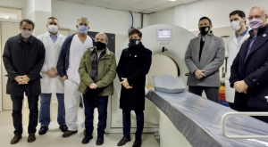 Visita del gobernador Axel Kicillof al Hospital Municipal