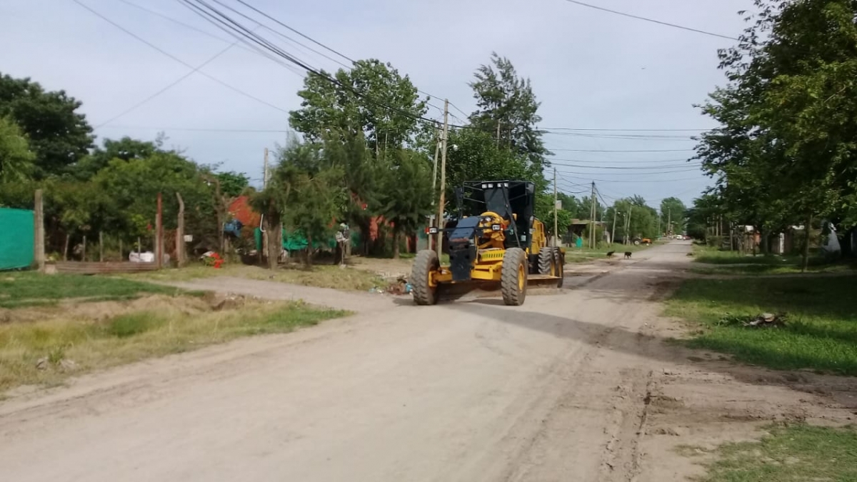 Nivelado de Valentín Gómez en el barrio Santa Catalina