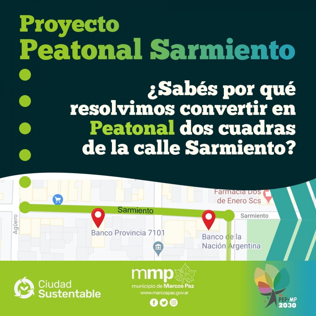 Proyecto Peatonal Sarmiento.