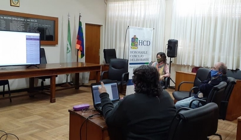 El intendente se reunió con la Planificadora de Salud.