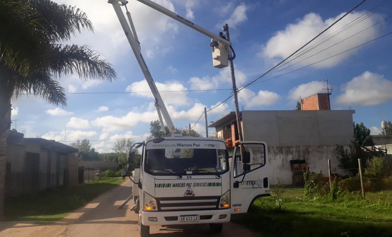 Trabajos de reparación de luminarias