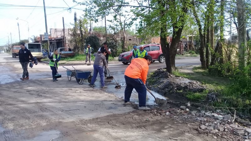 Limpieza integral en el barrio Santa Catalina