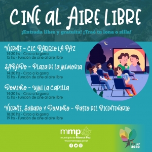 Cine al aire libre.