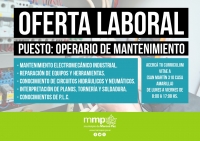 Oferta laboral: puesto de operario de mantenimiento