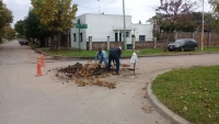 Bacheo en Emilio Mitre y Lavalle