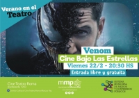 Este viernes, 20.30hs CINE BAJO LAS ESTRELLAS se proyecta la película “Venom”