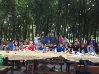 El contingente de niños franceses de @planet.rugby visitó el Ocaragua Golf Club