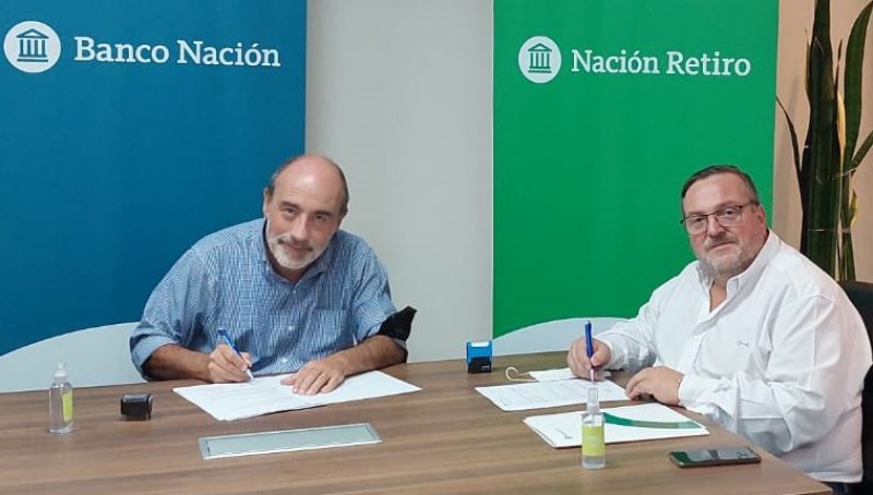 Firma de convenio con Nación Retiro S.A