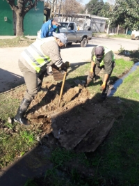 Limpieza de zanjas en barrio Rayito de Sol