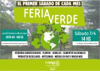 El sábado 7 de abril, Feria Verde en el Jardín Botánico Municipal