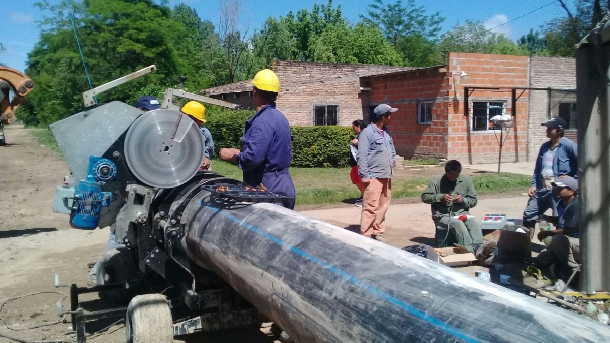 Ampliación de la red de agua en El Lucero