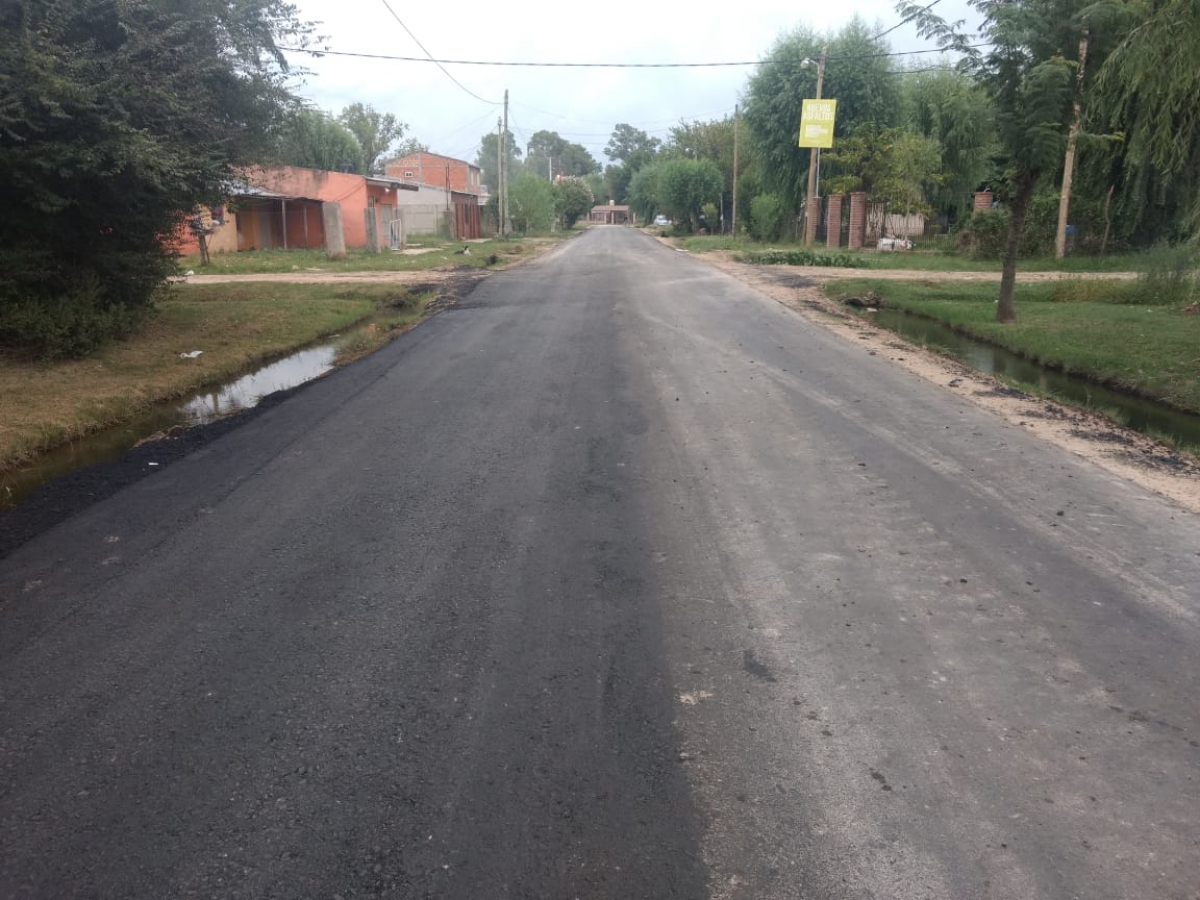 Finalizó la primera obra con material de la Planta Asfaltadora