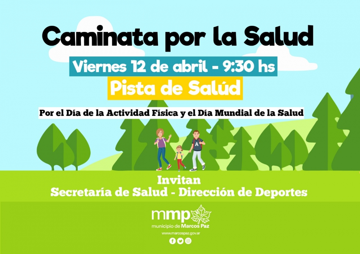 Caminata por la Salud, este viernes en la Pista de Salud