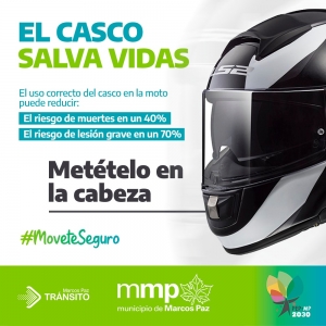 El casco salva vidas