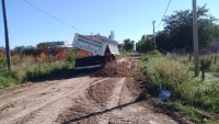 Nivelado y entoscado de caminos rurales