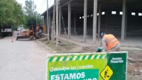 Desobstrucción de desagües en barrio Gándara