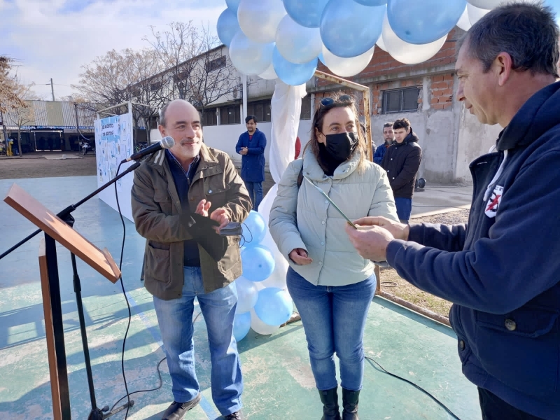 Acto en la Escuela Técnica N°1