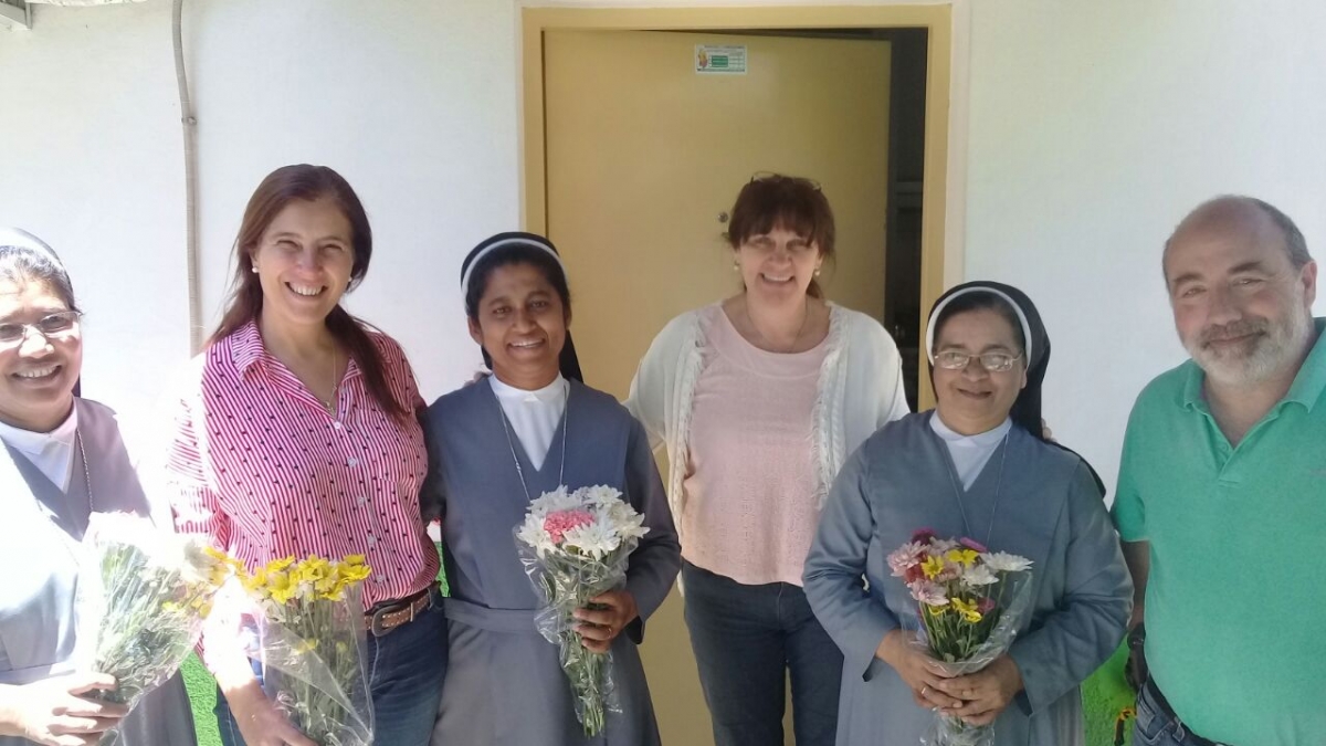 Visita del intendente al Hogar de Ancianos Municipal