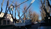 Reparación de luminarias en el casco urbano