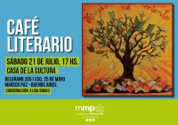 Sábado 21 de julio 17 hs CAFE LITERARIO &quot;Hojas al viento&quot;