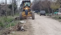 Nivelado de calles en el barrio El Prado