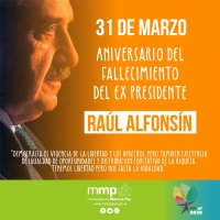 aniversario del fallecimiento del Dr Raúl Alfinsín